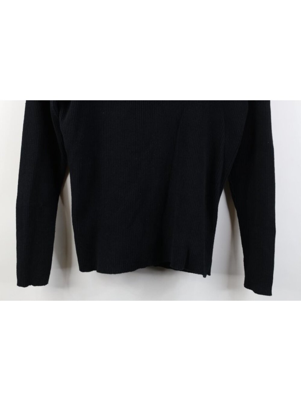 Vintage 90s Ralph Lauren Womens Size Small Ribbed Knit Turtleneck Sweater Black - Picture 3 of 11